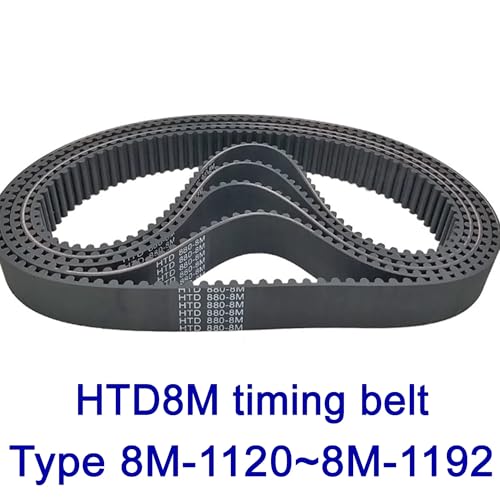 Courroie synchrone HTD 8M largeur 15mm en caoutchouc boucle fermée - 2
