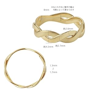 K18幅広め編み編みゴールドリング　18号 1902K2503 Amazon | [DEVAS] 18金 リング k18 18金指輪 レディース 指輪