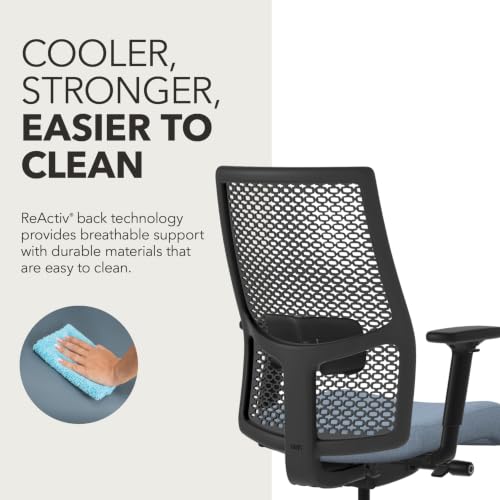 Image of HON Ignition 2.0 ReActiv Ergonomic Office Chair, Lumbar Support, Blue