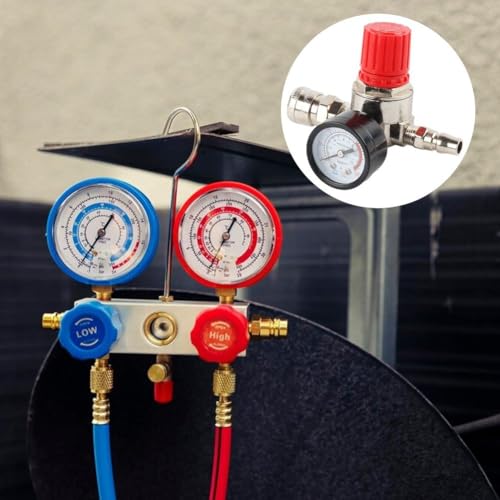 1/10.2 cm regulator ciśnienia sprężarki powietrza przełącznik manometr 180psi 12 bar do kontroli ciśnienia sprężarki powietrza narzędzia pneumatyczne