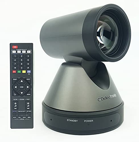 Best Deal 🛒 USB 3.0 HD PTZ Streaming Conference Camera - Full 1080p High Definition Video with 12x Optical Zoom and Built in Audio Microphone GOHD20U by GO Electronic