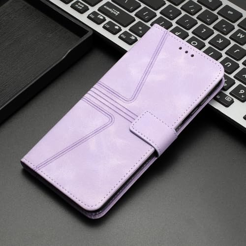 Étui iPhone 15 Pro Max cuir violet étui portefeuille