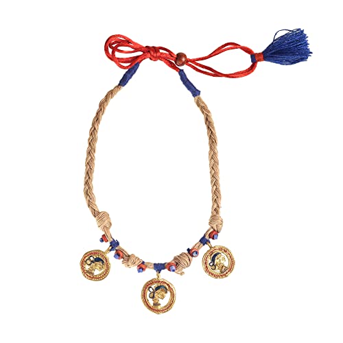 Image of AAKRITI ART CREATIONS Handcrafted Ethnic & Tribal Necklace Collection | Dhokra, Boho, Talisman & Statement Designs | Artisan Collar, Pendant & Lariat Jewelry for Women