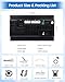 Hikity Android 13 Double Din Car Stereo 7 Inch Touch Screen Car Radio GPS Navigation WiFi Bluetooth FM Radio Mirror Link for iOS/Android Phones, with 12 Led Lights AHD Rear View Camera Mic