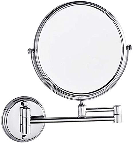 Miroir de salle de bain mural double face télescopique JCAKES