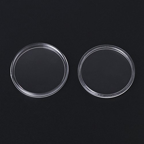 Capsula redonda acrílica para monedas 38.6mm transparente miniatura 6