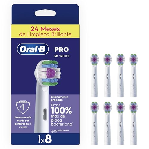 Imagen de Oral-B Pro 3D White Cabezales De Recambio ORIGINALES para Cepillo Eléctrico Oral B Pro