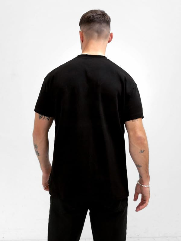 Image of JUARI BE A GENTLEMAN Men's Printed Cotton T-Shirt - Round Neck, Regular Fit, Soft & Comfortable - Trendy Casual Half Sleeve T-Shirt for Everyday Wear - Stylish & Breathable Fabric for All-Day Comfort