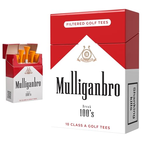 Shanker Golf - Funny Golf Tees – MulliganBro 10 Pack - Funny Golf Gift for Men - Parody Golf Accessories - Cool Novelty Tees for Golfers - Golf Gag Gift
