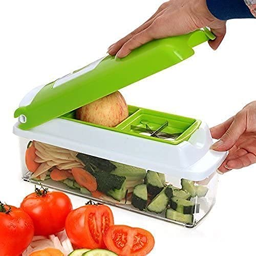 MM Creation Advance 12 in 1 Multi-Purpose Vegetable & Fruit Grater, Slicer, Cutter, Vegetable & Fruit Chopper (1 Chopper Set)