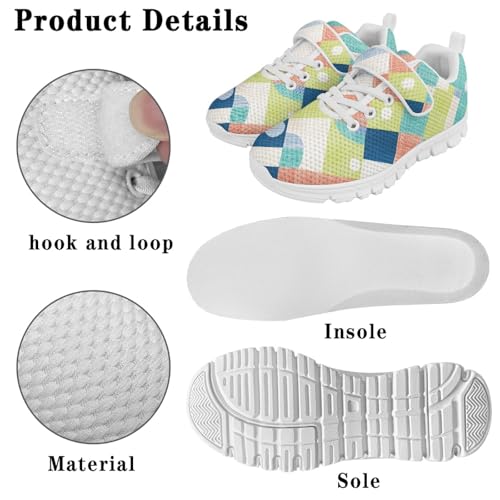 MARSVOVO Kids Athletic Running Shoes Summer Girls Vacation Casual Comfy Mesh Anti Slip Daily Wear Single Buckle Sneakers3