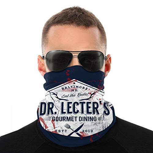 Preisvergleich Produktbild Dr Lecters Gourmet Dining Hannibal Sturmhaube, staubdicht, für Radfahren, Laufen, Wandern, Weiß