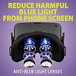 DESTEK V5 VR Headset for Phone, 110° FOV VR Goggles, Eyes Protected Anti-Blue HD Lenses Virtual Reality Headsets for iPhone 15/14/13/12/11, Samsung, Android - Black - Image 3