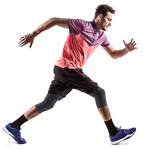 Double Couple 2 Pack Copper Knee Brace Knee Compression Sleeve Support For Men Women Knee Pain Working Out Running Sport Arthritis (Black, Medium) #TOP3