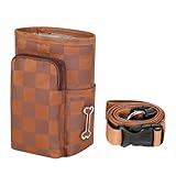 AYYQ - Borsello porta-snack per cani, borsa porta-cibo per cani portatile, con chiusura magnetica per sacchetti di snack, per addestramento cani, borsa per snack con dispenser di sacchetti per
