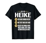Heike Vorname Geschenk-Idee Geburtstag Namensgeschenk T-Shirt