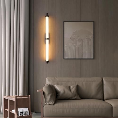 LED apliques de pared interior regulable 2700K-6500K negros de 40cm 7