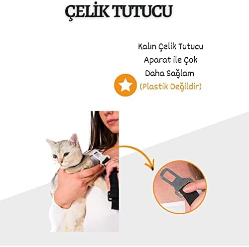 Ankanorm Kedi Ve Köpek Araç Emniyet Kemeri Tasması Yavru Evcil Hayvan Tasmaları Araba Kemer Seyahat Tasma Seyahat Tasma Aksesuarı - Görsel 7