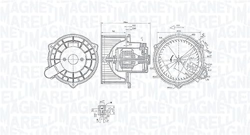 Magneti Marelli Schwarz Elektroventilator Für Den Innenraum