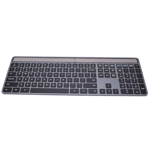 Image of Wireless Keyboard with Solar Charging, 109 Keys