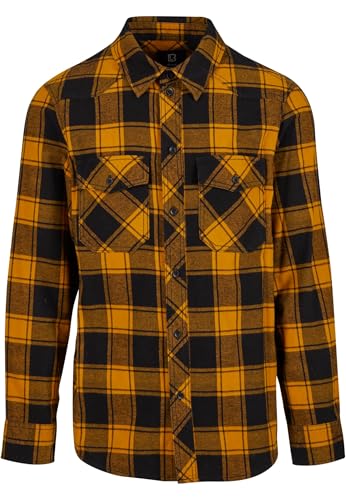 Brandit Check Shirt Long Sleeve, Farbe: Black-Yell, GrößE: Xl - 8
