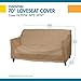 Duck Covers Essential Water-Resistant 70 Inch Patio Loveseat Cover, Patio Furniture Covers