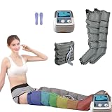 Presoterapia Para Casa Abdomen Y Piernas Con 6 Cavidades︱Maquina De Presoterapia Para Casa︱ 6 Cavidades Aire Presoterapia Piernas (Gris Oscuro, Máquina + piernas + cintura)