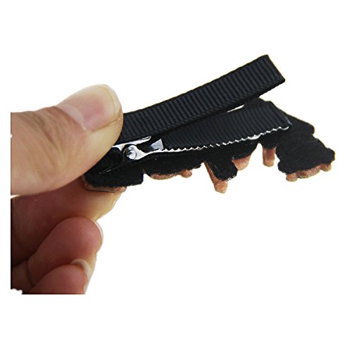 12 pcs 2" Baby Girls Ribbon Cute Letter hairpin baby hair clips,love baby queen angel wow and honey (Letter hairpin)