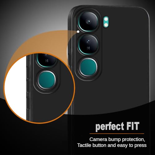 Image of Back Cover for Vivo Y300 5G / V40 Lite 5G | Full Camera Protection | Premium Liquid Silicon Case | Flexible Bumper Case for Vivo Y300 5G / V40 Lite 5G (Grey)