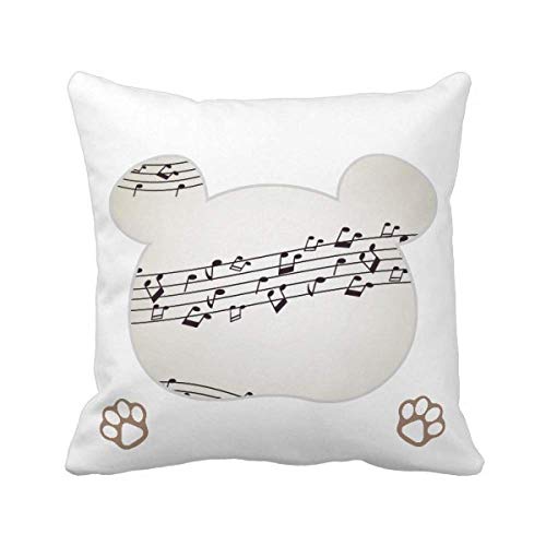 Housse de coussin ours noir pour une atmosphère douce et chaleureuse