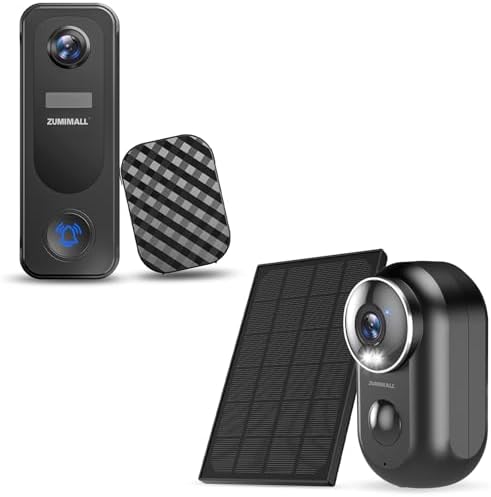 Amazon.com : ZUMIMALL Security Cameras Wireless Outdoor, 2K Solar ...
