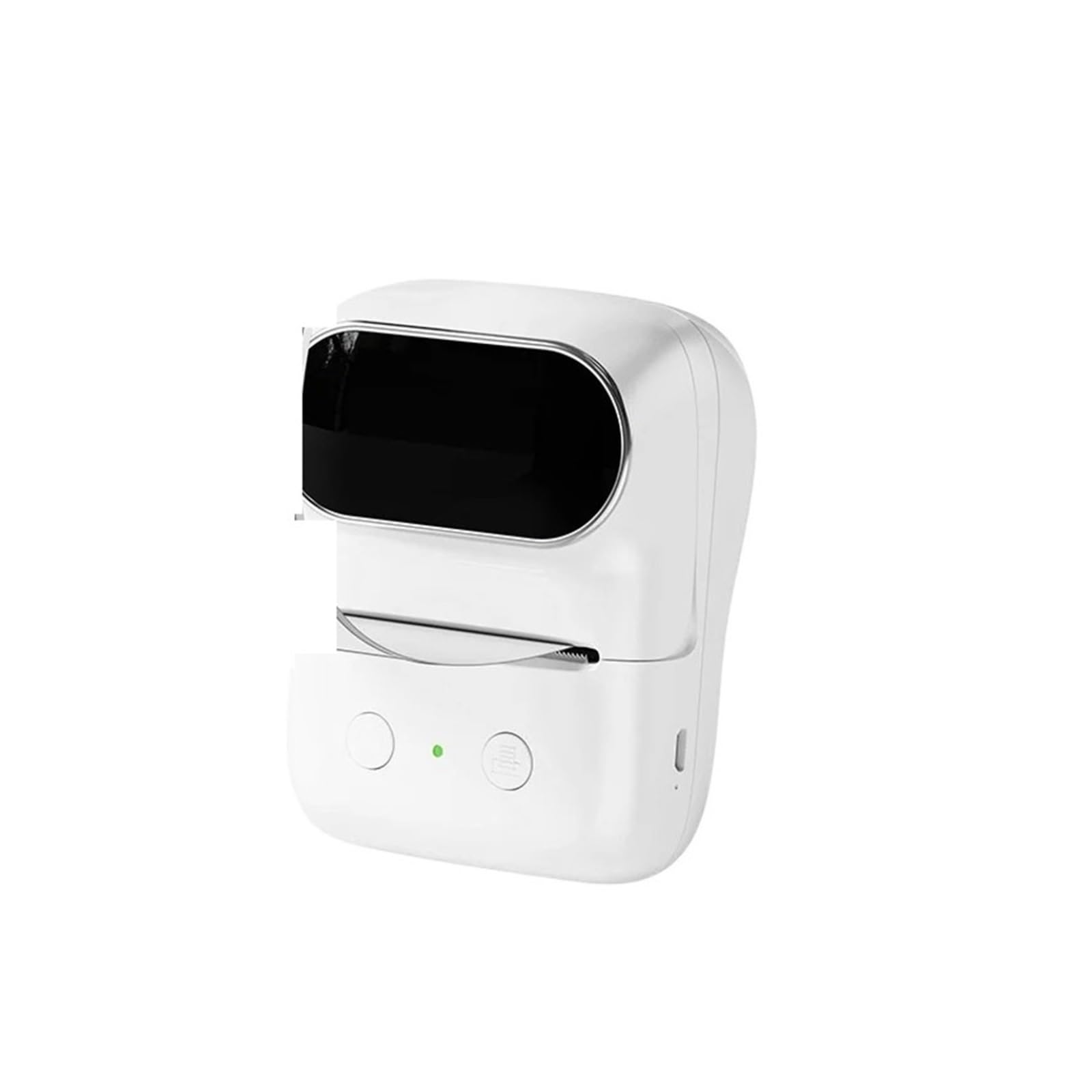 Imprimante D'étiquettes Bluetooth Portable, Imprimante Thermique sans Fil for Codes-Barres Et Autocollants,pour l'étiquette de Date de Texte(White)