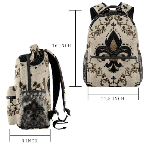 Mochila escolar impermeable con textura abstracta multicolor de 29.4x20x40cm 2
