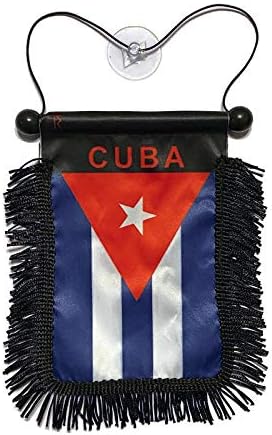 Bandera de Cuba para su espejo retrovisor  Bandera cubana para el coche