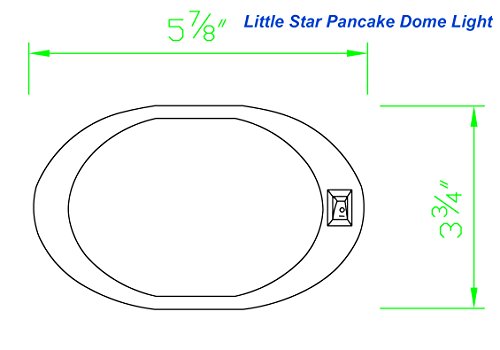 image for Facon Fashion 6 Packs Classic LED Pancake Dome Light Puck Light Cabine