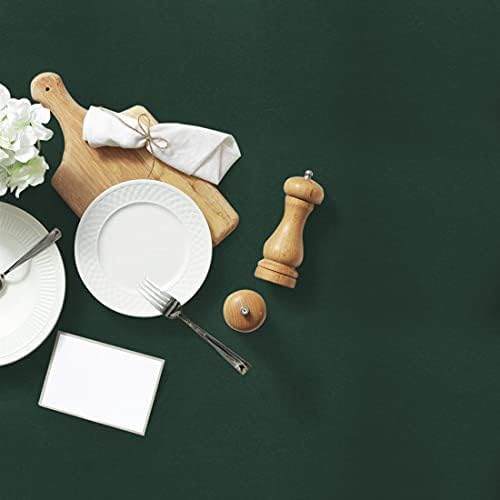 PiccoCasa Table Cloth Wipe Clean Rectangle Tablecloth Wrinkle and Water Resistant Polyester Dining Table Cover Washable for Kitchen Dinning Party 55"x70" (140x178cm) Green