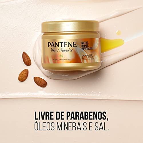 Pantene - Máscara Capilar Pro-V Miracles, Máscara Capilar Nutrição, Reposição e Revitalização, com Ó