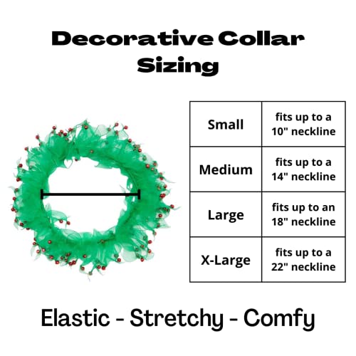 Midlee Wreath Jingle Bell Decorative Dog Collar (Small) #TOP3