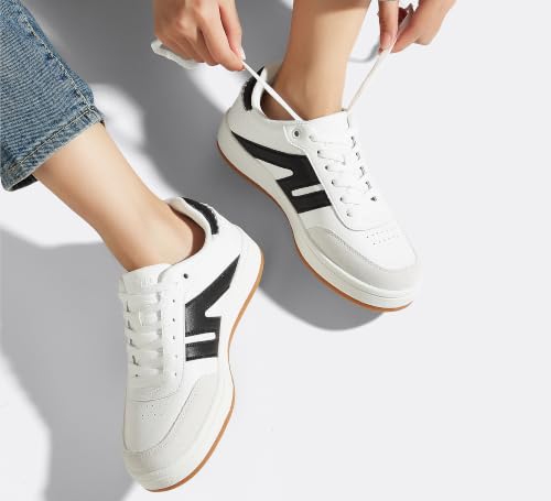 Image of LUCKY STEP Women Retro Gum Sole Fashion Sneakers