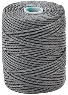 C-LON Tex 400 Heavy Weight Bead Cord, Gray - 1mm, 39 Yard Spool