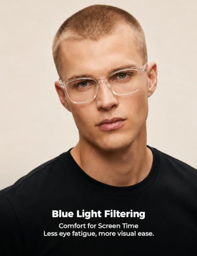 Image of TIJN Sleep Glasses for 99.9% TR90 Blue Green Light Blocking Dual AR Coatings Red Lens for Computer Gaming Reduce Eyestrain