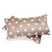 Produktbild MALIKA Nicky-Teddy Cashmere Touch Coral Fleece Kissenbezug Kissenhülle alle Größen Couchkissen Sofakissen Deco, Größe:2X 40x80 cm, Designe:Sterne-Taupe