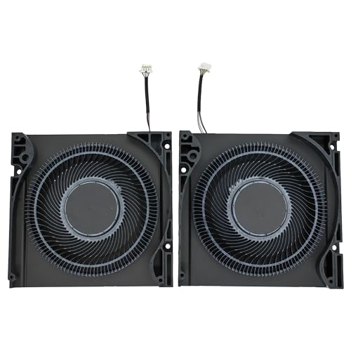 JISHIYUFS Nouveau CPU+GPU Ventilateur de Refroidissement pour DELL Precision 7770 0HN24M DC28000Z2SL MG75090V1-C290-S9A 06VJDM DC2800119SL MG75090V1-C291-S9A DC5V 0.8A Pair Fan – vue 2