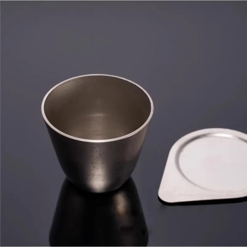 Crisol de níquel de 30 ml y 50 ml for resistencia a altas temperaturas y álcalis - Grado de laboratorio(30ml)