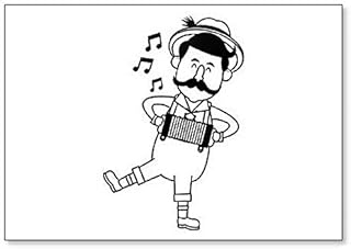 Kühlschrankmagnet Bayerischer Mann Oktoberfest Cartoon Classic