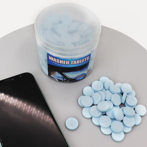 200 PCS-Car Windshield Washer Tablets, Glass Cleaner, Concentrated Effervescent Tablets, Solid Windshield Effervescent Wiper Tablet for Car Window Glass Cleaning - 5