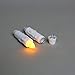 LED Taper Candle Lights - 6 Pack, 5 inch White Plastic Flameless Candles, Battery Operated, Warm White Flickering Flames, Window Decoration - Remote and Batteries Included