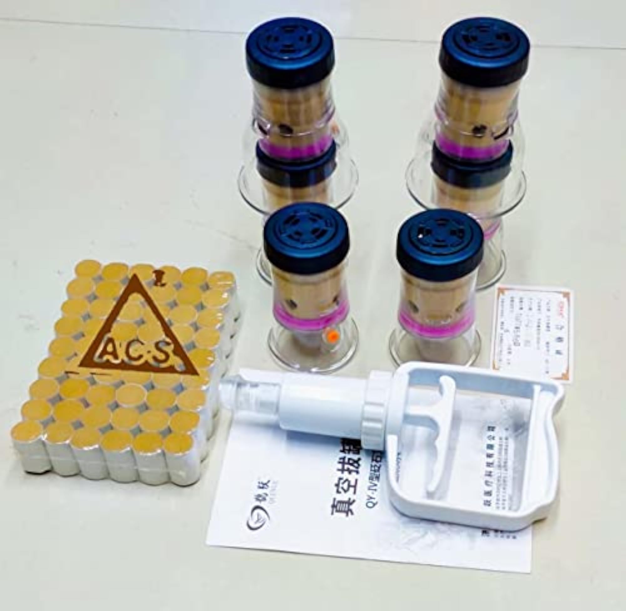 Moxibustion Cup Acupuncture Set, 6 Cups