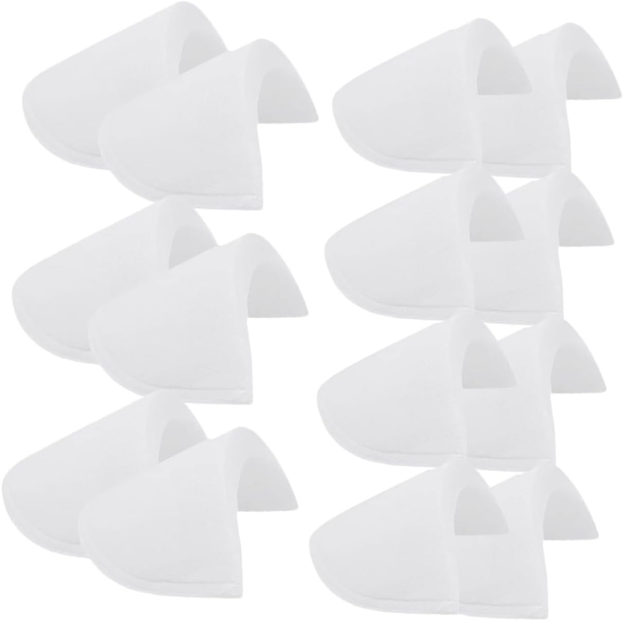 40 Pairs Sponge Shoulder Pads for Women Clothing Anti-skid White