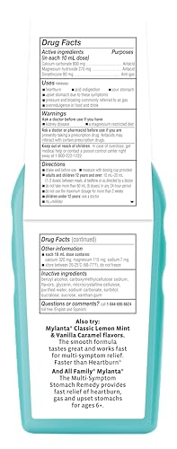 Image of Mylanta Heartburn and Gas Relief, Liquid Antacid, Tonight Formula, Honey Chamomile Flavor, 12 Fl Oz